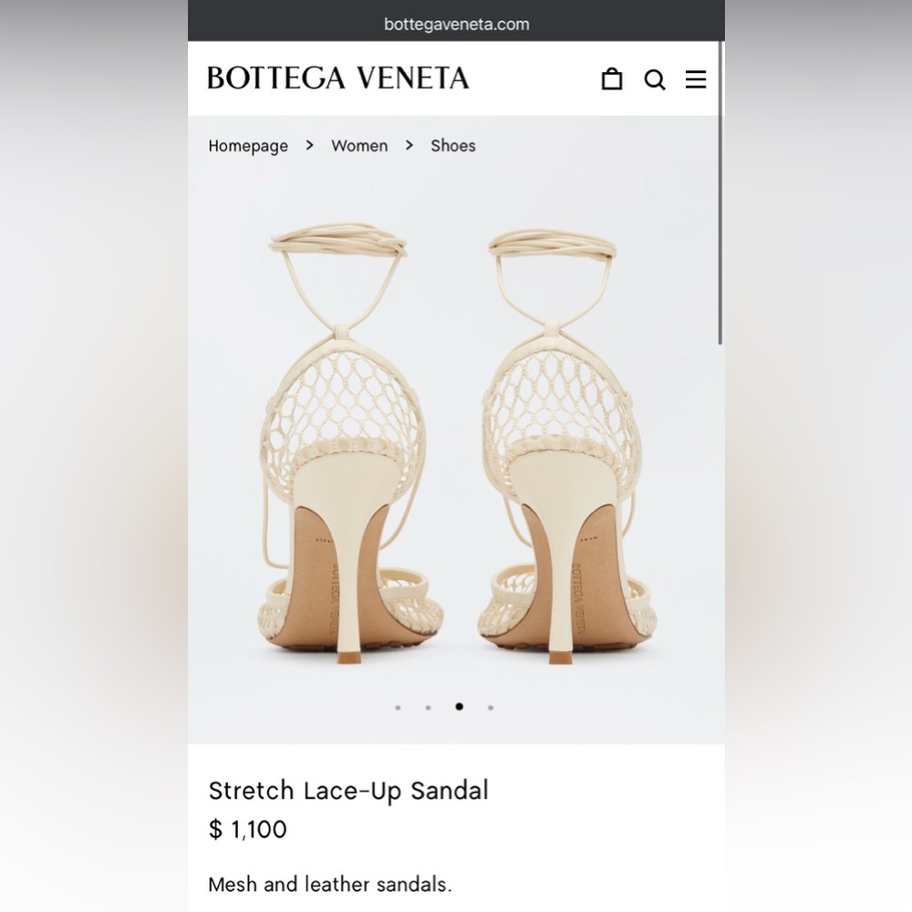 Bottega veneta stretch lace up sandal

Size 38